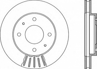 OPEN PARTS bda187020 -  Тормозной диск